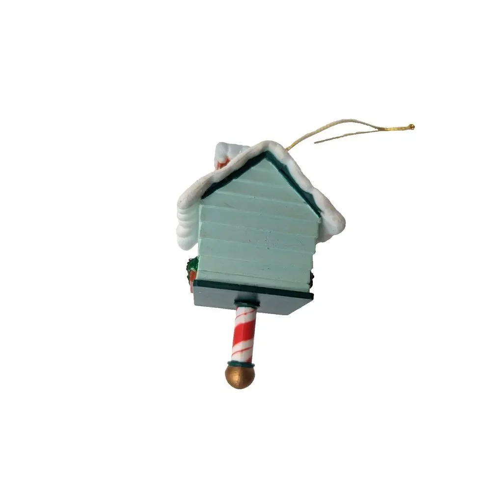 Bless Our Home Christmas Ornament Lustre Fame Cardinals‎ Bird House 1992
